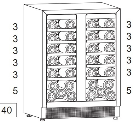 Ce RoHS Certification Products Built in or Freestanding Installation Compressor Wine Cooler