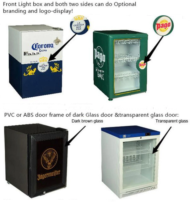 Small Glass Door Counter Top Beverage Refrigerator Beer Cooler (JGA-SC21)