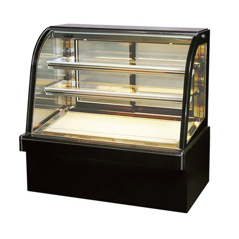 Commercial Curved Glass Display Cake Showcase Cooler