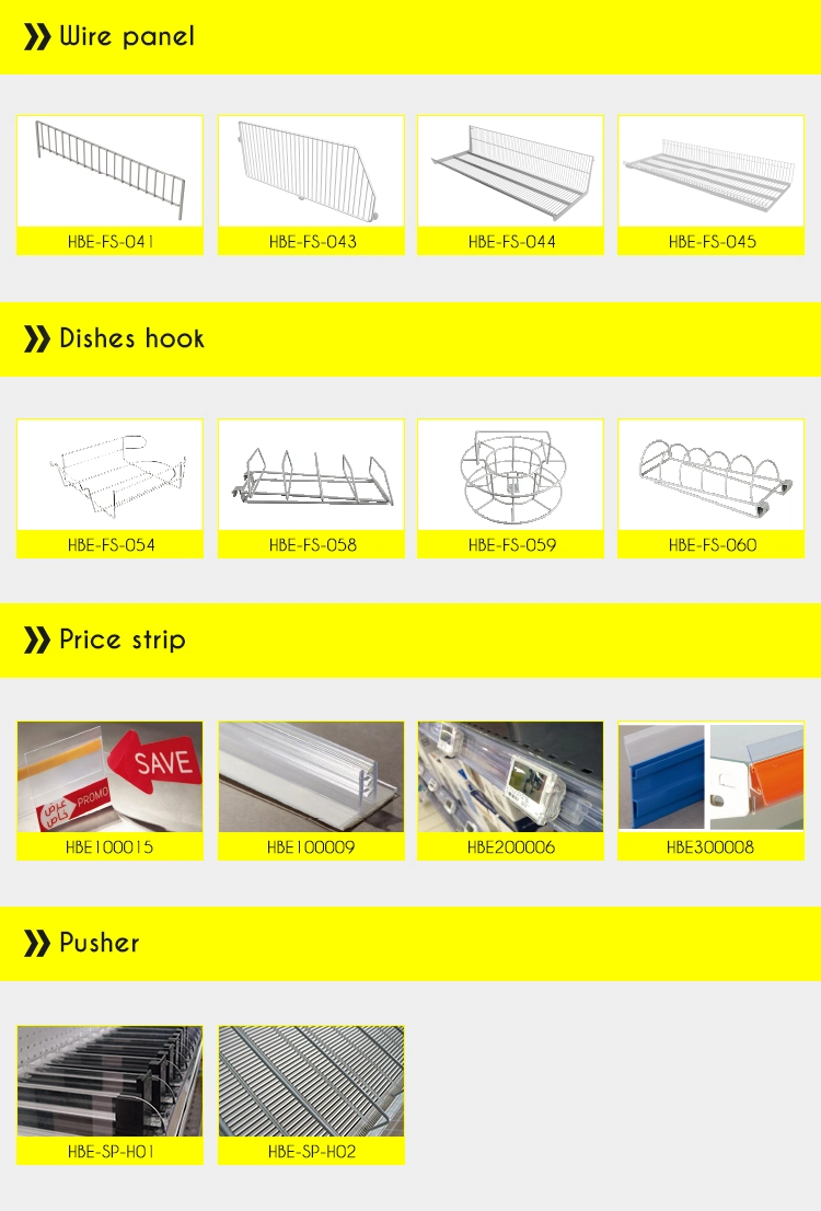 Cosmetic Display Gondola Corner Display Shelves with LED Light