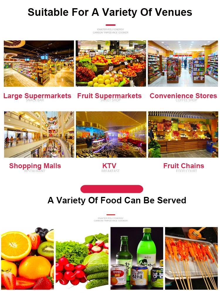 Supermarket Refrigeration Equipment Vegetable Fruit Open Display Fridge Supermarket Fridge