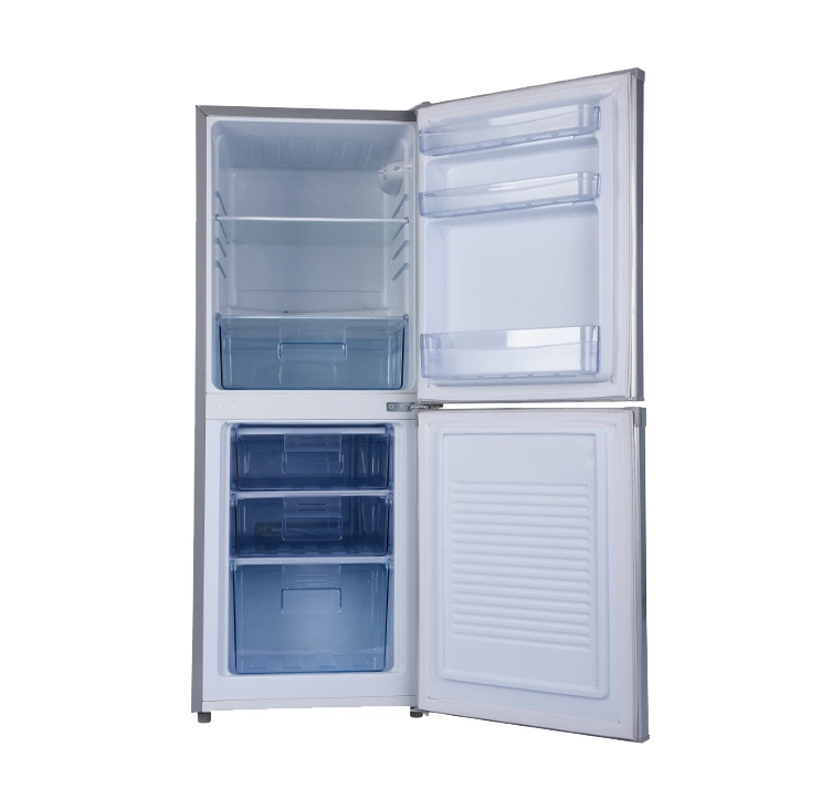 DC 12V Bottom Freezer Top Fridge 168L Solar Powered Fridge