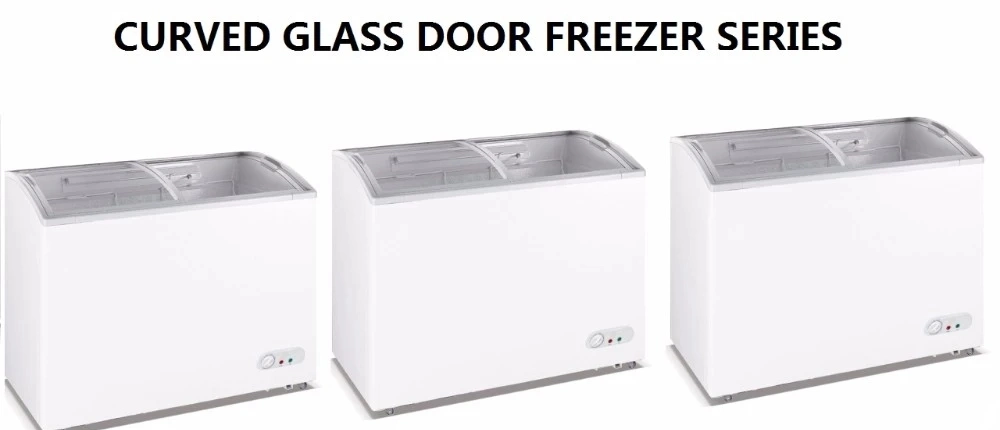 Sliding Glass Lid Chest Freezer Display Refrigerator for Supermarket Restaurant