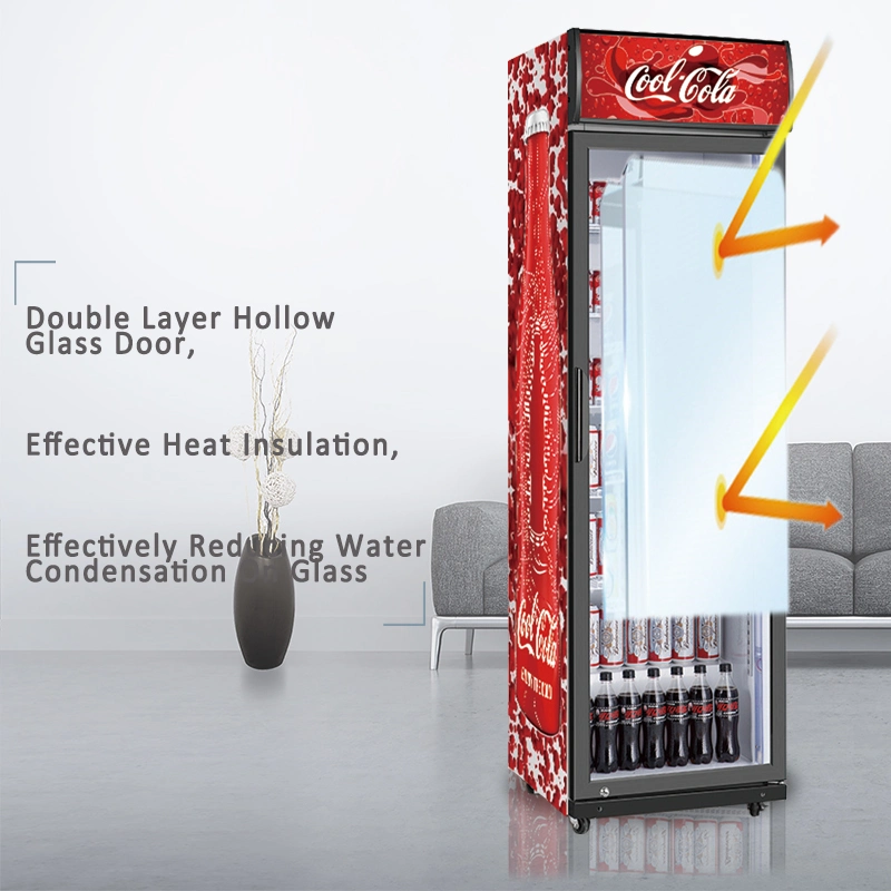 Commercial Glass Door Beverage Display Cooler Drinks Fridge