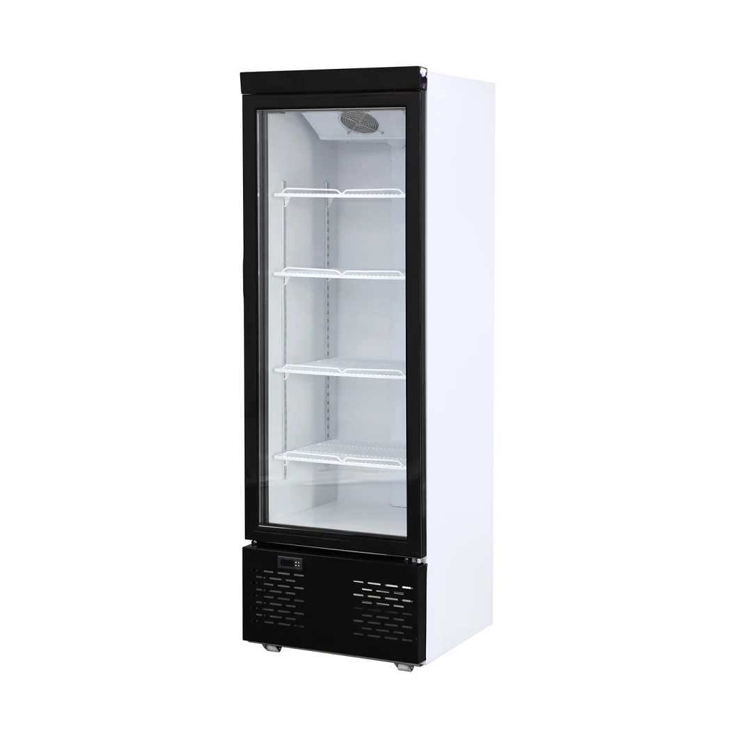 267L Factory Supplier No Frost Fridge Refrigerator Vertical Single Glass Door Soft-Drinks Display Showcase