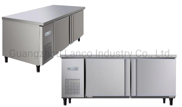 Stainless Steel Kitchen Undercounter Freezer / Workable Refrigerator / Bench Fridge