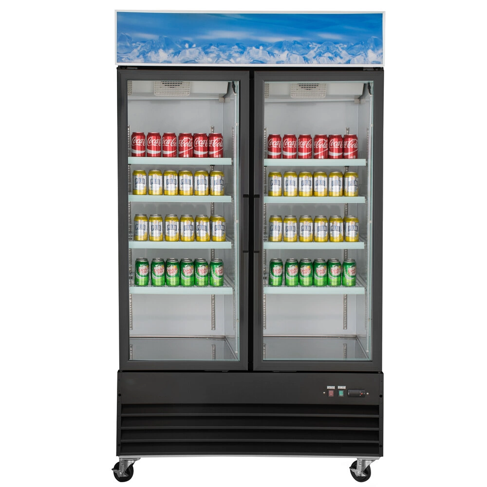 Cosmetics Refrigerator Ice Cream Glass Showcase Display Cabinet Showcase Cooler