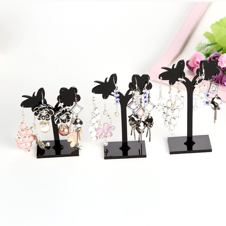 Black Acrylic Earring Display T Stand for Show Display