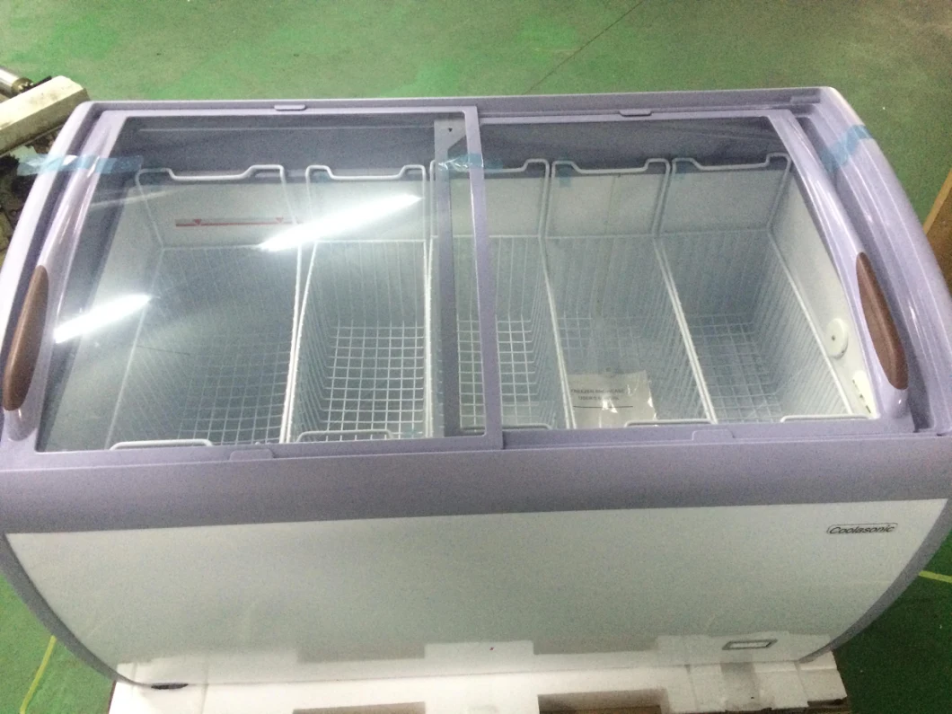 Commercial Type Sliding Doors Chest Freezers Chiller Ice Cream Display