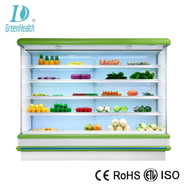 Green&Health Supermarket Commercial Fruit Vegetable Pepsi Open Display Fridge