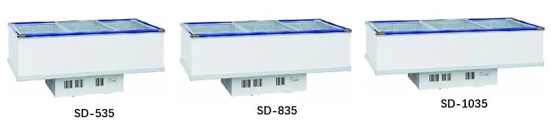 Sliding Glass Lid Chest Freezer Display Refrigerator for Supermarket Restaurant