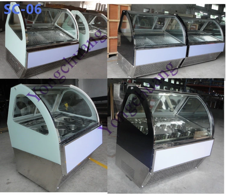 Factory Directly Sale Upright Ice Cream Display Freezer