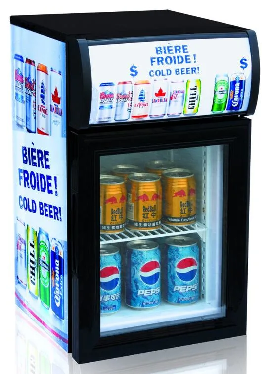 Small Capacity Single Glass Door Mini Display Beverage Cooler (JGA-SC20)