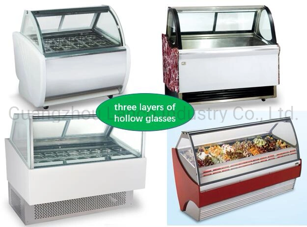 High Quality Commercial Refrigerator Ice Cream Showcase for Supermarket Mall