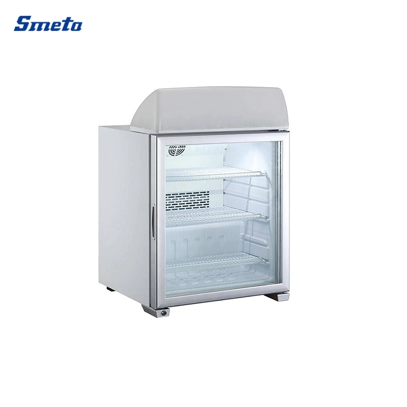 Smeta Mini Counter Top Freezer Commercial Gelato Ice Cream Display Freezer