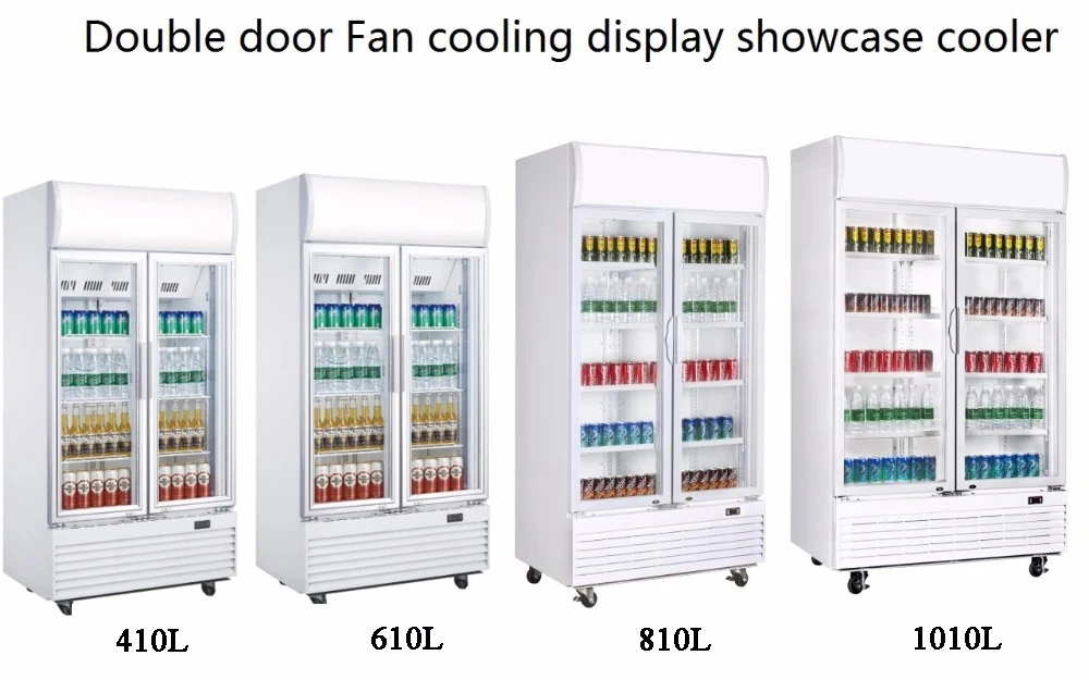 Glass Door Supermarket Merchandise Beer Showcase/Display Cooler/Beverage Refrigerator