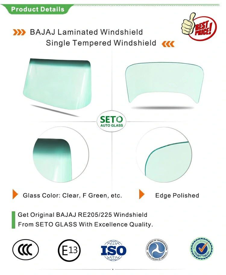 Bajaj Single Tempered Front Windshield Glass, Tempered Front Glass