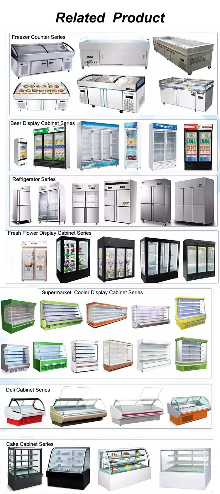 Customized Stainless Steel Bubble Tea Working Counter Freezer Chiller Fridge with Racks