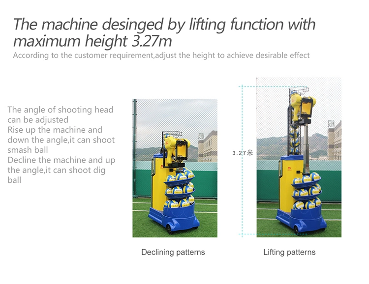 Smart Remote Control Professional Volleyball Training Shooting Machine From Factory