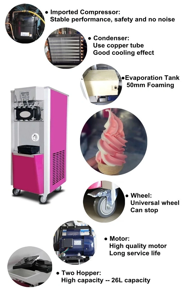 Table Top Mini Soft Ice Cream Machine Price/ Small Ice Cream Maker