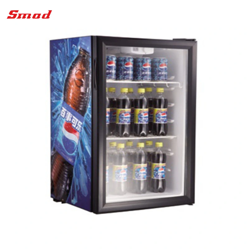 Refrigeration 98L Mini Glass Door Beverage Cooler / Chiller / Fridge ETL