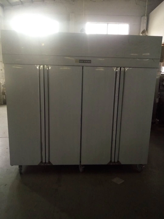 Low Noise Fridge Stainless Steel 3 Door Upright Freezer Restaurant Kitchen