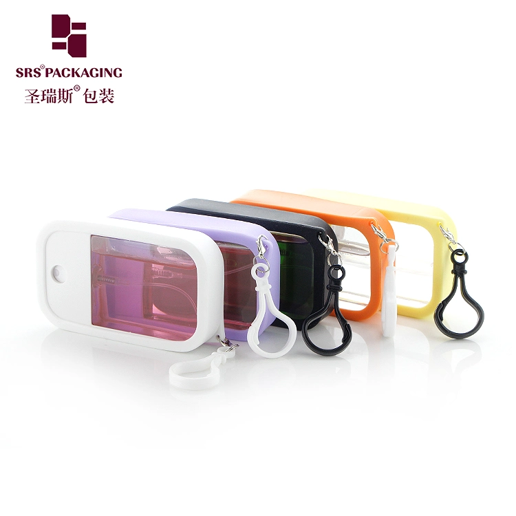 Hand Sanitizer Dispenser Bottle Phone Shape with Silicone Cases& Hanging Hook Hot Sale