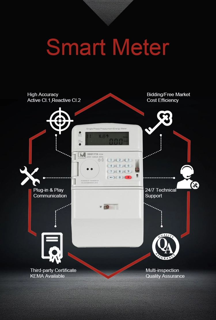 Original Design Dlms Smart Remote Reading Energy Meter with GPRS