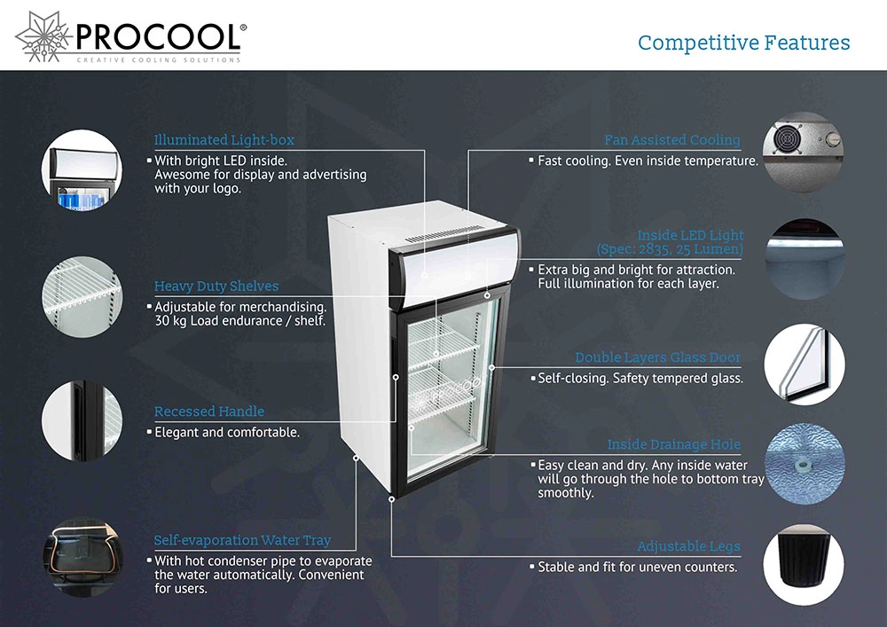 Table Top Mini Fridge for Drink Promotion