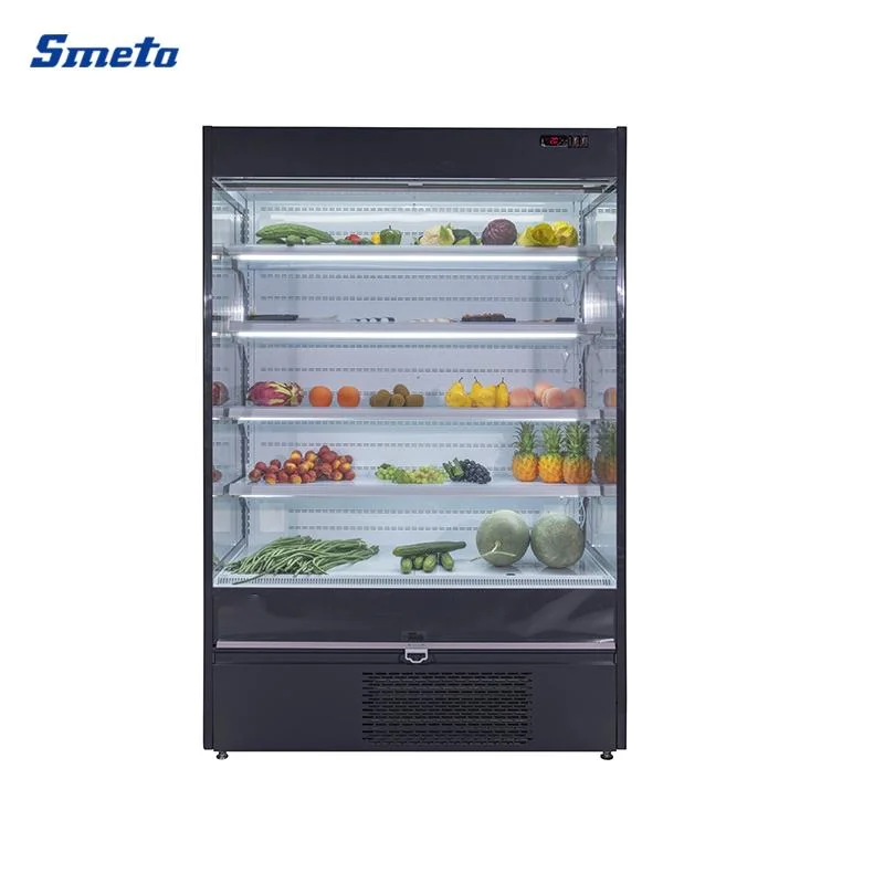 Fruits and Vegetable Display Refrigerator Commercial Display Cooler Open Chiller for Supermarket