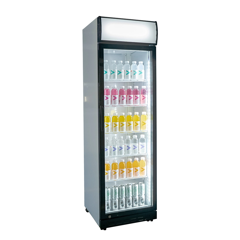 Commercial Glass Door Beverage Display Cooler Drinks Fridge