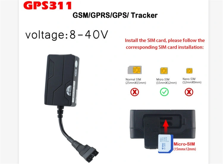 Manufacturer GPS/GSM/GPRS Tracker System Waterproof Coban GPS Vehicle Tk311c with Remote Original GPS Tracker