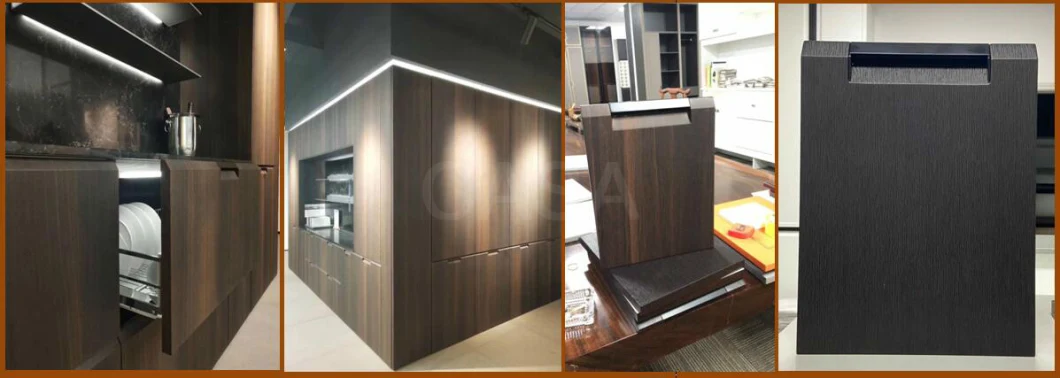 MDF Melamien Door Modern Small Kitchen Cabinet Design Custom Cabinet