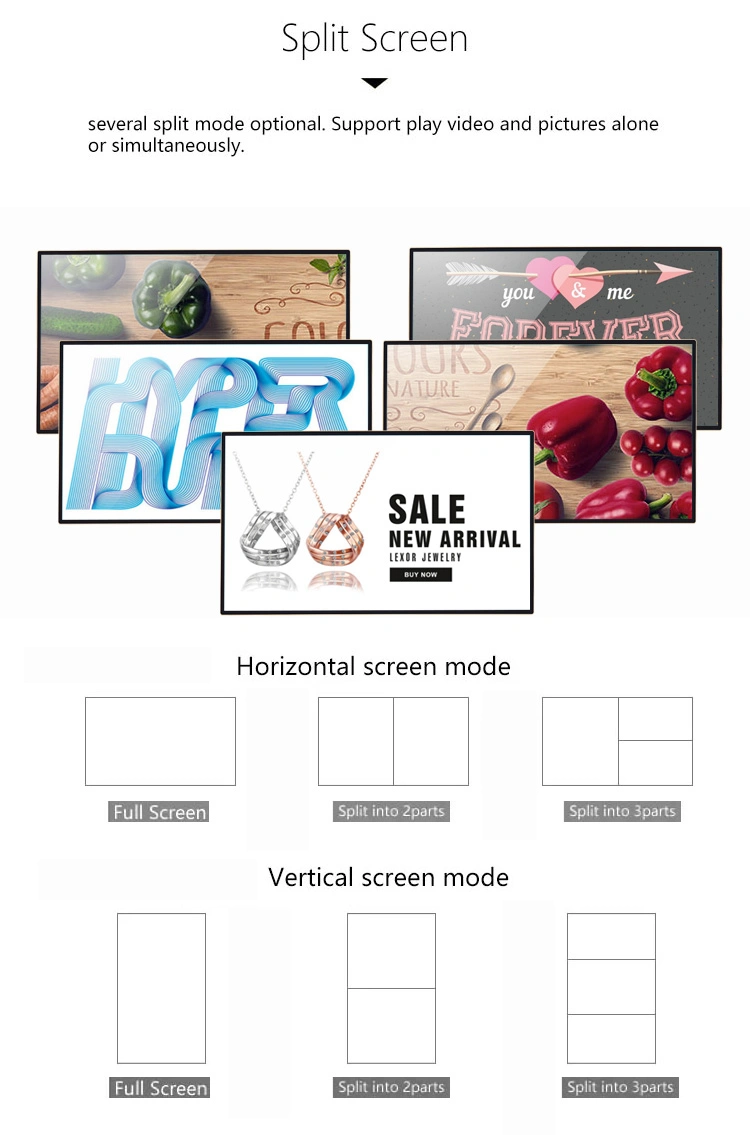 Large Size 55 Inch Wall Mount Replacement LCD Interactive Touch Screen Smart Board TV for Advertising