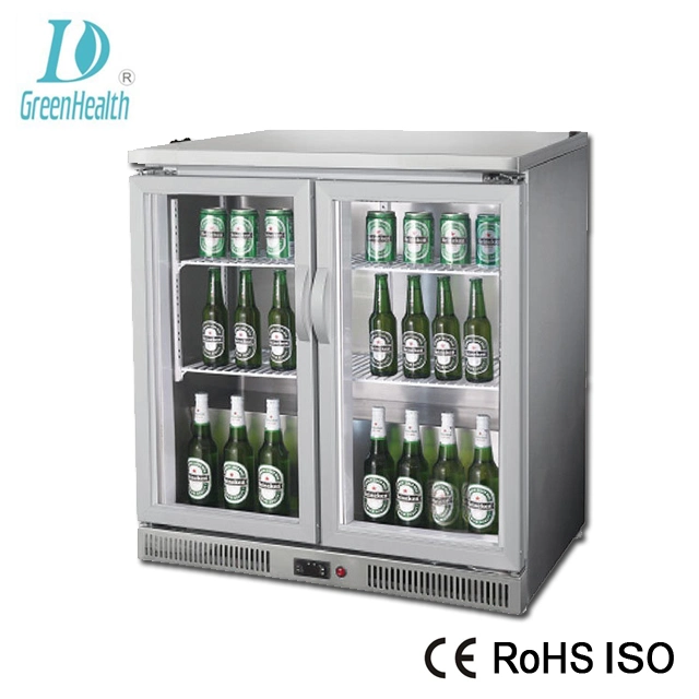 Green&Health Glass Door Beer Bottle Mini Small Display Fridge