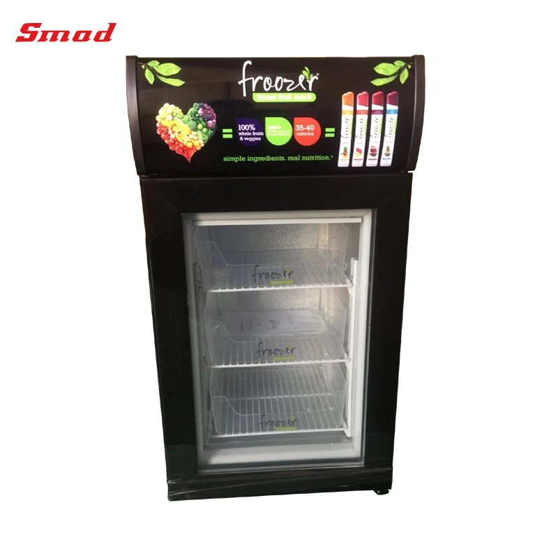 Electric Mini Glass Door Freezer Small Ice Cream Display Freezer