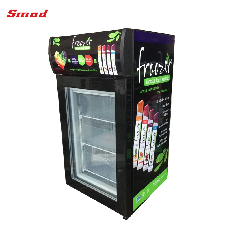 Electric Mini Glass Door Freezer Small Ice Cream Display Freezer