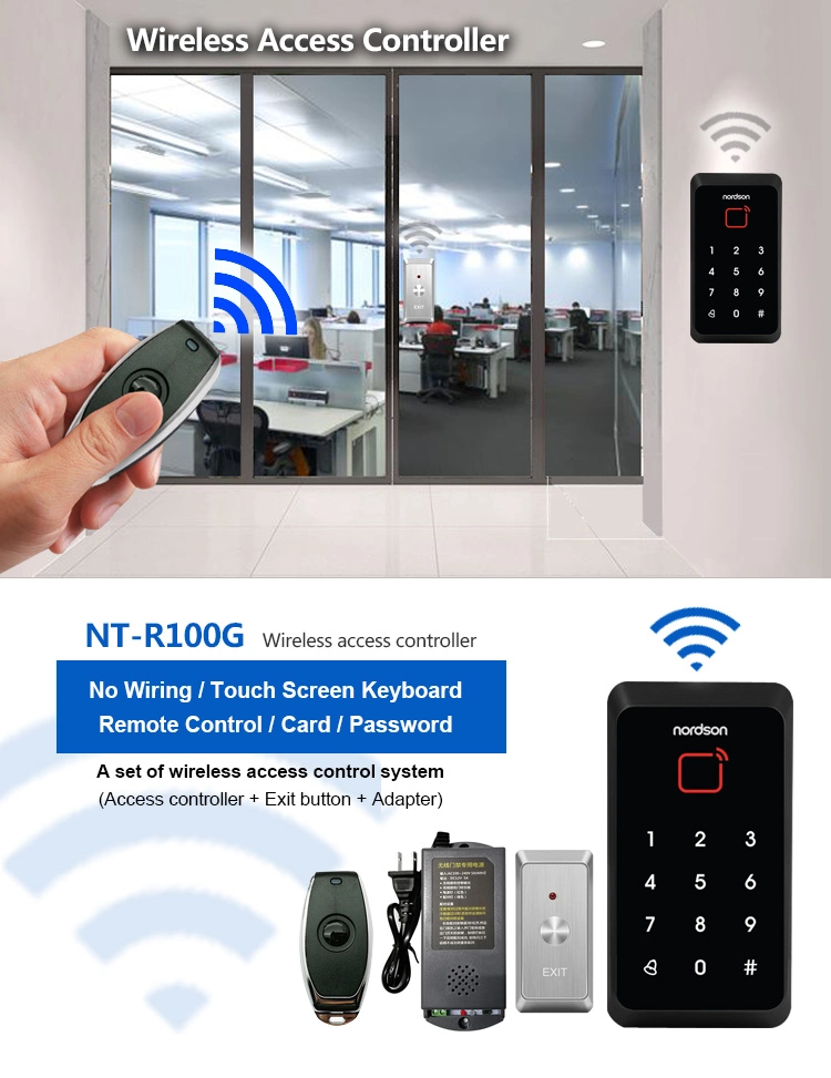 315MHz Radio Frequency Wireless Remote Keypad Card Reader Door Access Control System Set