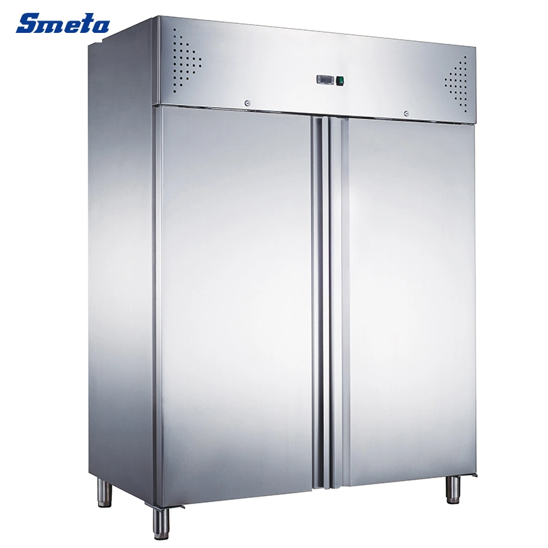 Smeta Double Door Restaurant Refrigerator Commercial Upright Kitchen Fridge