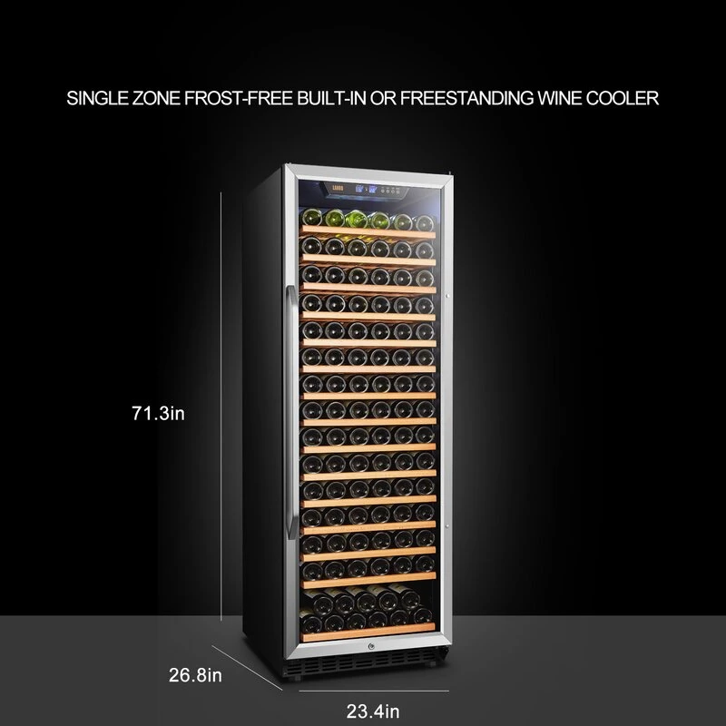 171 Bottles Single Zone Wine Cooler/Wine Fridge /Wine Refrigerator/Wine Cellar/Wine Cbinet