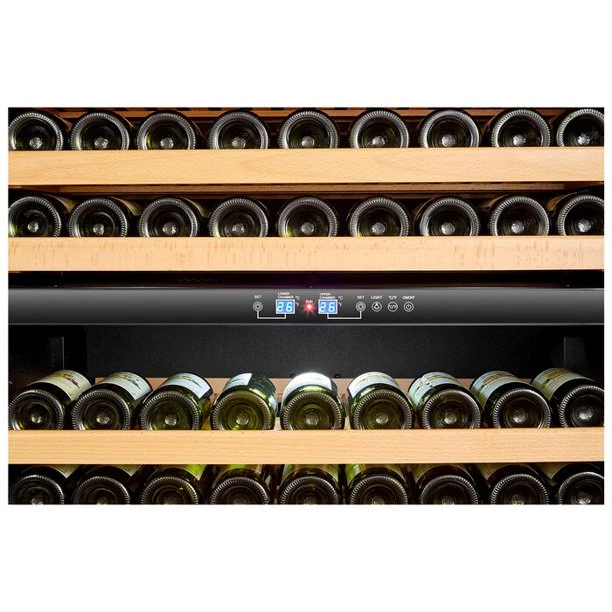 287 Bottle Built-in Dual Zone Commercial Wine Cooler, 32 Inch Wide