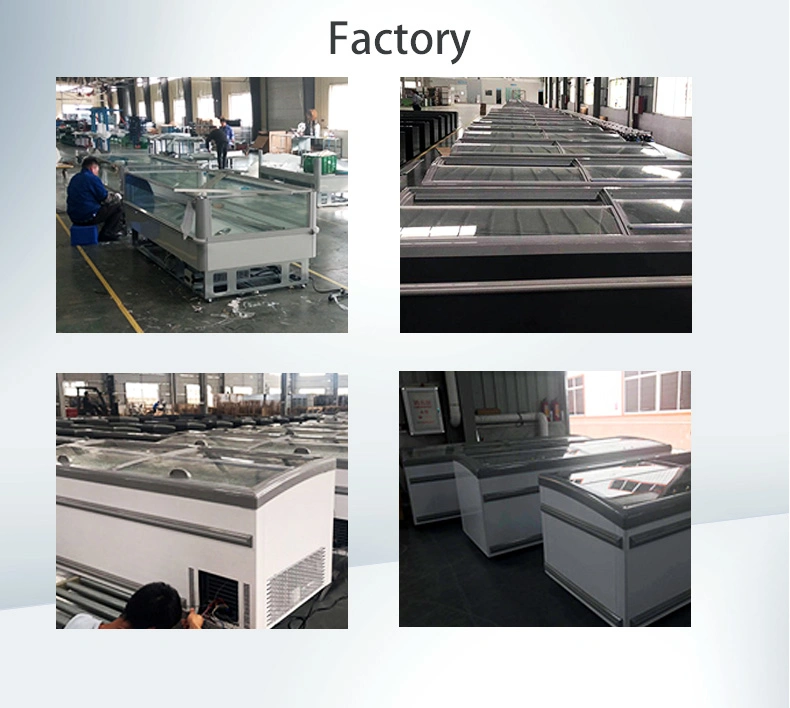 Supermarket Commercial Refrigerators Built-in Type Fan Cooling Chiller Combined Freezer