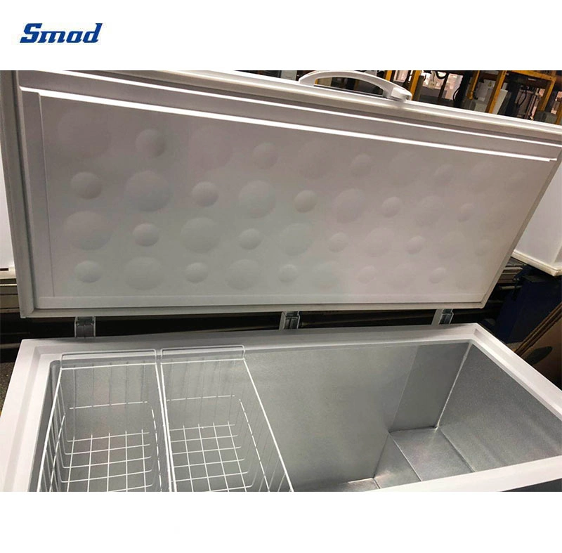 95L White Mini Single Solid Door Small Portable Deep Chest Freezer