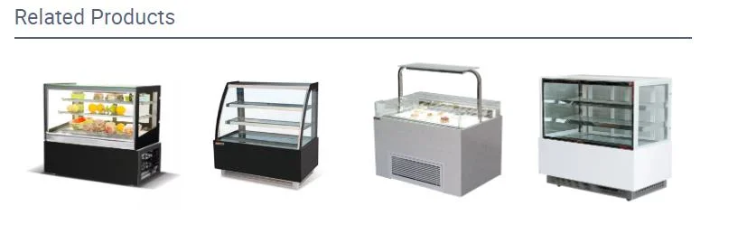 Supermarket Display Refrigerated Refrigerated Cake Cabinet Freezer