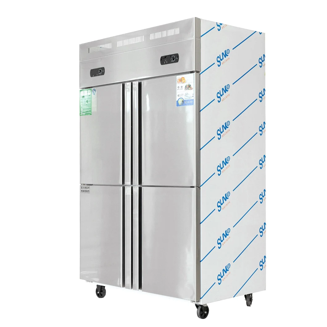 4or 6 Doors Commercial Restaurant Kitchen Refrigerator /Stainless Steel Upright Freezer Fridge