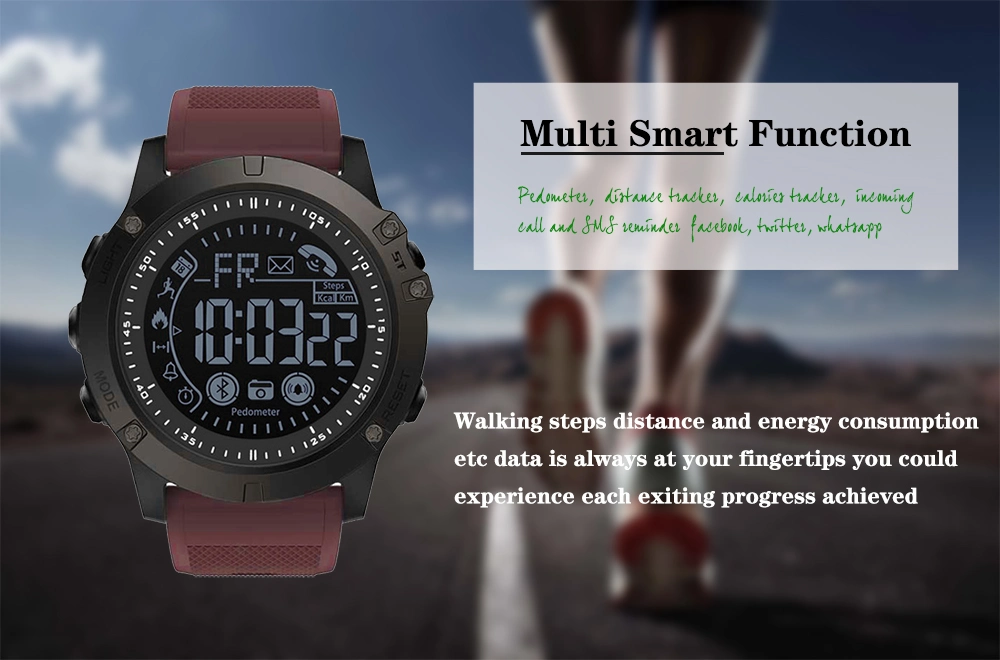 Bluetooth Remote Waterproof IP68 Pedometer Take Photo Ultra-Long Standby Sport Men Wrist Smart Watch