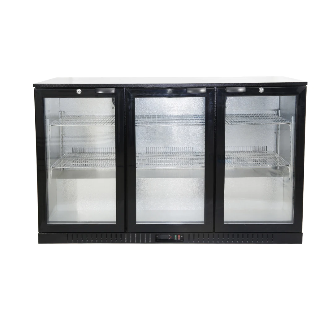 Commercial Triple Glass Door Fridge with 320L Volume Mini Fridge