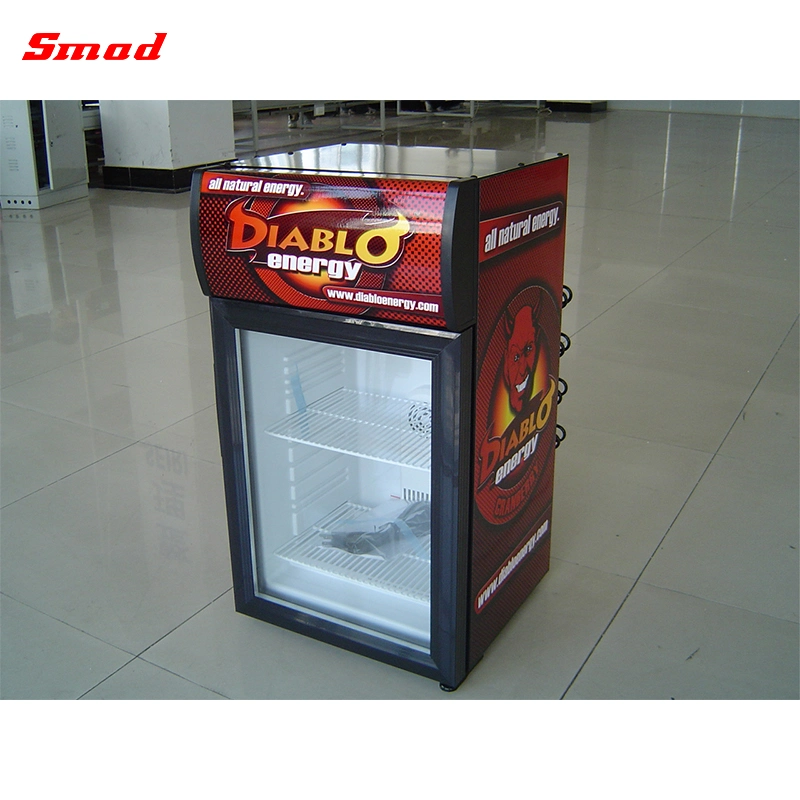 Table Top Glass Door Chiller Cooler Mini Bar Fridge Mini Refrigerator