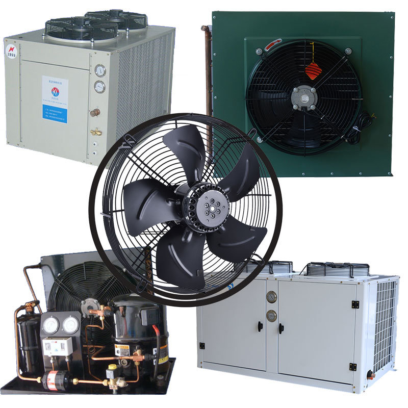 220V AC Axial Airflow Fan 500mm External Rotor Motor Powered Cooling Axial Fan