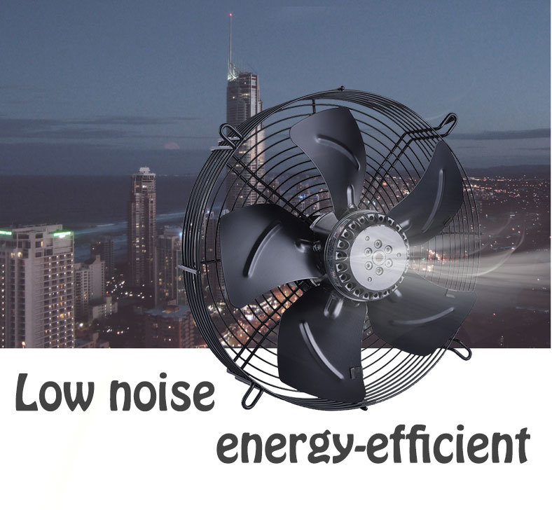 220V AC Axial Airflow Fan 500mm External Rotor Motor Powered Cooling Axial Fan
